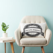 Coussin Rectangle M. et Mme Eat Buvez et soyez mariés Mariage (Chaise)