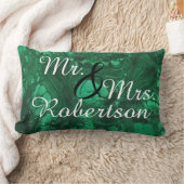 Coussin Rectangle M. et Mme Jeune Marié Pierre Précieuse Verte Brill (Couverture)