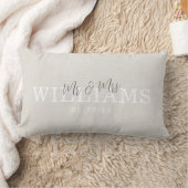 Coussin Rectangle M. et Mme la Mariage Fiançailles Anniversaire Cade (Couverture)