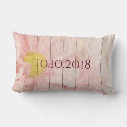 Coussin Rectangle M. et Mme Pink Floral (Verso)