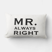 Coussin Rectangle M. gai Always Right Pillowcases Pillow de couples (Recto)