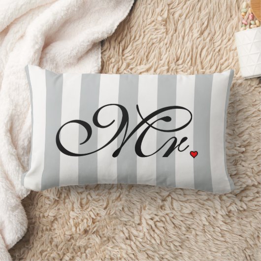 Coussin Rectangle M. Husband Groom Click pour customiser des rayures (Couverture)