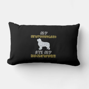 Coussin Rectangle Ma terre-neuve a mangé mes devoirs Citations de