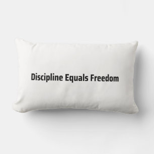 Coussin Rectangle Machine à écrire minimaliste Discipline égale Libe