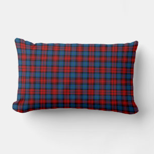 Coussin Rectangle MacLachlan Clan Tartan Royal Blue et Red Plaid