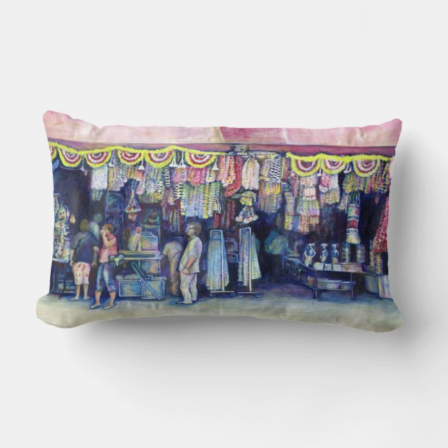 Coussin Rectangle Mad Man on Market and Main, Singapour (Recto)