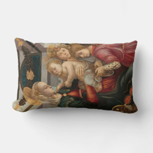 Coussin Rectangle Madonna & Enfant, Sandro Botticelli Art
