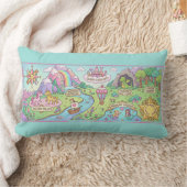 Coussin Rectangle Magical Adventures Map Kids Nursery Pillow (Couverture)