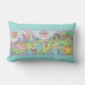 Coussin Rectangle Magical Adventures Map Kids Nursery Pillow (Recto)