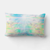 Coussin Rectangle Magique Rainbow Baby Girl Bubbles (Verso)