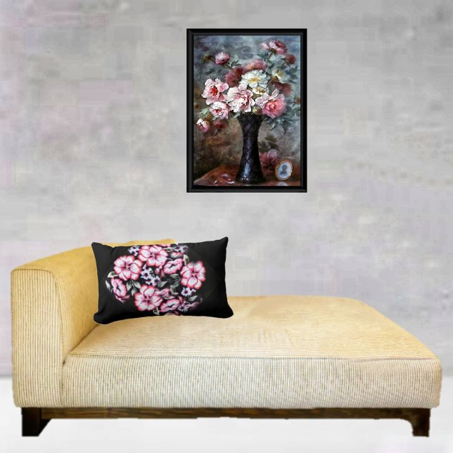 Coussin Rectangle Mai s'épanouit (This May Bloom Lumbar Pillow, is as decorative, as it is relaxing, to enjoy!)