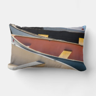 Coussin Rectangle Maine, Rockland. Bateaux colorés à Rockland
