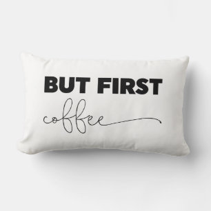 Coussin Rectangle Mais la première typographie du café