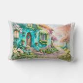 Coussin Rectangle Maison de rêve à Bloomlight - Plaid 21x13 (Verso)