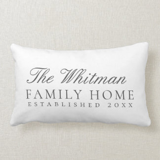 Coussin Rectangle Maison familiale blanche
