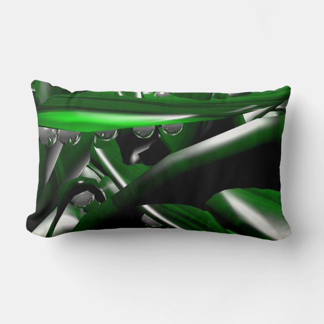 Coussin Rectangle Malachit Mondial De L'Imaginaire Et Art Fractal Ab (Recto)