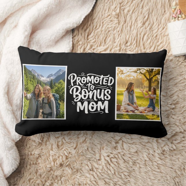Coussin Rectangle Maman Bonus Élevée Écriture Pinceau Double Photo N (Couverture)