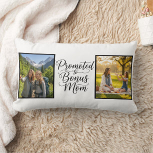 Coussin Rectangle Maman Supplémentaire Promue Élégante Cursive Doubl