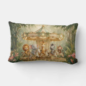Coussin Rectangle Manège merveilleux de la jungle magique (Verso)