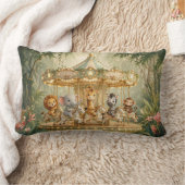 Coussin Rectangle Manège merveilleux de la jungle magique (Couverture)