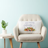 Coussin Rectangle Mangez plus de plantes frais motivation salade let (Chaise)