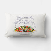 Coussin Rectangle Mangez plus de plantes frais motivation salade let (Recto)