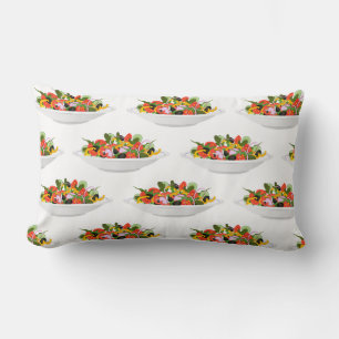 Coussin Rectangle Mangez plus de plantes frais motivation salade let