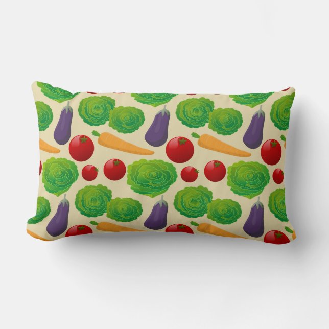 Coussin Rectangle Mangez vos légumes (Recto)