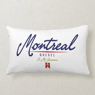 Coussin Rectangle Manuscrit de Montréal
