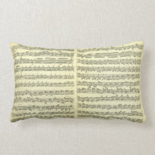 Coussin Rectangle Manuscrit de musique de Bach Partita pour le