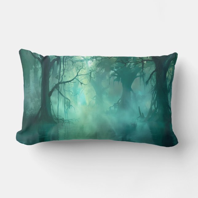 Coussin Rectangle Marais vert déplaisant (Recto)