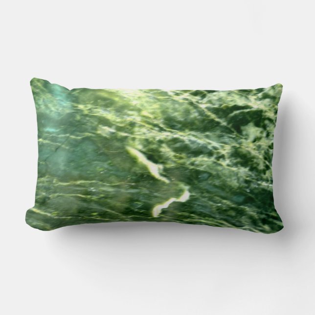 Coussin Rectangle Marbre Alpi Vert (Recto)
