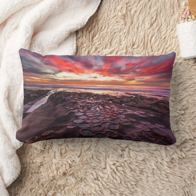 Coussin Rectangle Mares résiduelles à La Jolla, Californie (Couverture)