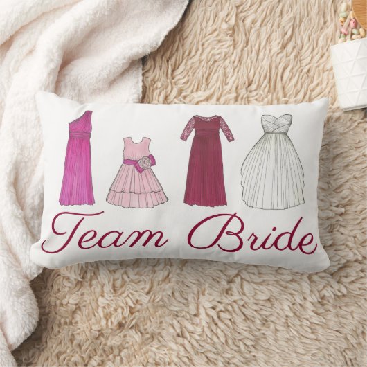 Coussin Rectangle Mariage de l'équipe mariée mariée mariée (Couverture)