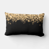 Coussin Rectangle Mariage élégant Favor Lumières Or (Verso)