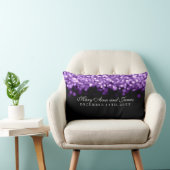 Coussin Rectangle Mariage élégant Favoriser les lumières violettes (Chaise)