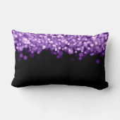 Coussin Rectangle Mariage élégant Favoriser les lumières violettes (Verso)