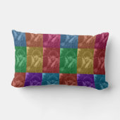 Coussin Rectangle Mariage Pop Art Rétro Coloré Grille de Photo Perso (Verso)