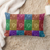 Coussin Rectangle Mariage Pop Art Rétro Coloré Grille de Photo Perso (Couverture)