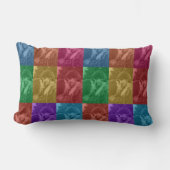 Coussin Rectangle Mariage Pop Art Rétro Coloré Grille de Photo Perso (Recto)