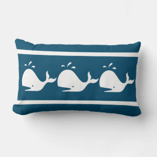 Coussin Rectangle Marine côtière marine marine BLEUE BLANC