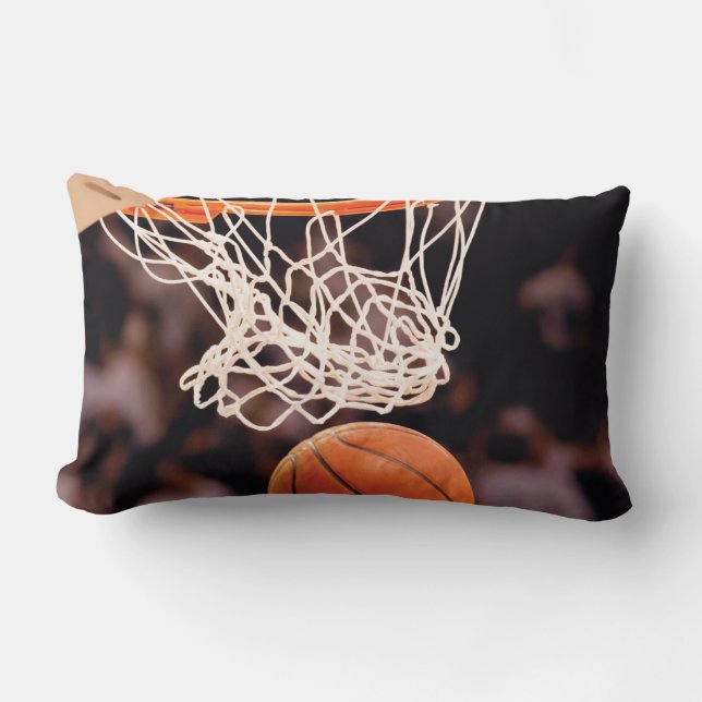 Coussin Rectangle Marquage au basket-ball (Recto)