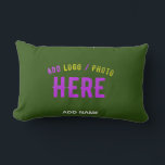 COUSSIN RECTANGLE MARQUE MODERNE MODERNE VERTE DE FORÊT MODERNE VÉRI<br><div class="desc">VOUS POUVEZ CHANGER,  REDIMENSIONNER OU AJOUTER LOGO,  PHOTO,  TEXTE ET COULEURS COMME VOUS LE SOUHAITEZ.MERCI.</div>