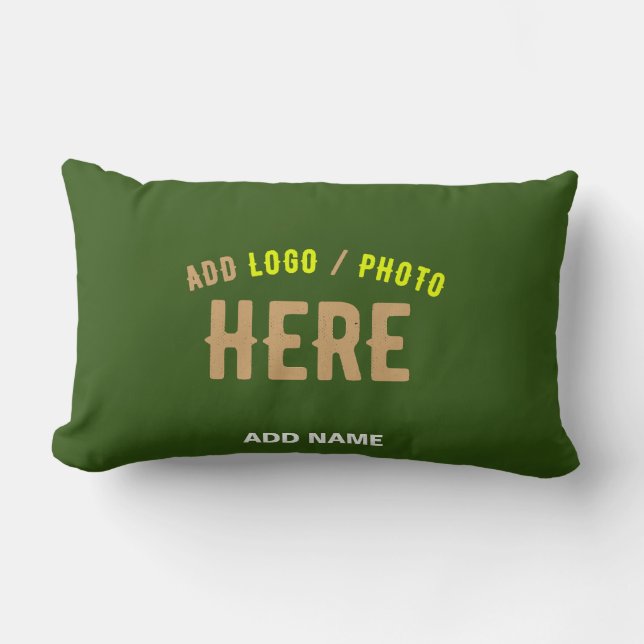 COUSSIN RECTANGLE MARQUE MODERNE MODERNE VERTE DE FORÊT MODERNE VÉRI (Recto)