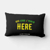 COUSSIN RECTANGLE MARQUE VERIFIEE NOIRE PERSONNALISABLE MODERNE ÉLÉG (Verso)
