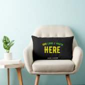 COUSSIN RECTANGLE MARQUE VERIFIEE NOIRE PERSONNALISABLE MODERNE ÉLÉG (Chaise)