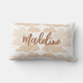 Coussin Rectangle Marron Tan Chinoiserie Nuage Nom (Verso)