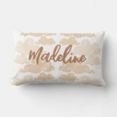 Coussin Rectangle Marron Tan Chinoiserie Nuage Nom (Recto)