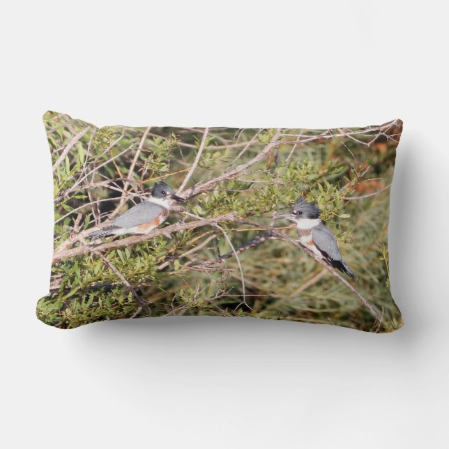 Coussin Rectangle Martin-pêcheur (Recto)