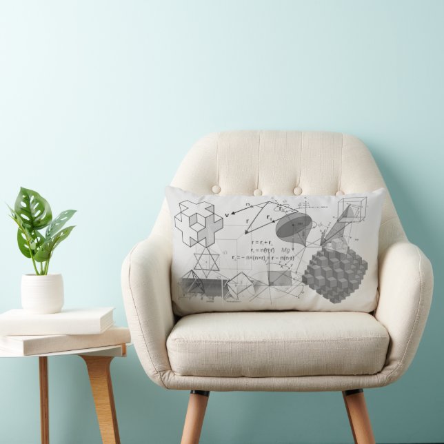 Coussin Rectangle Math Mastermined (Chaise)